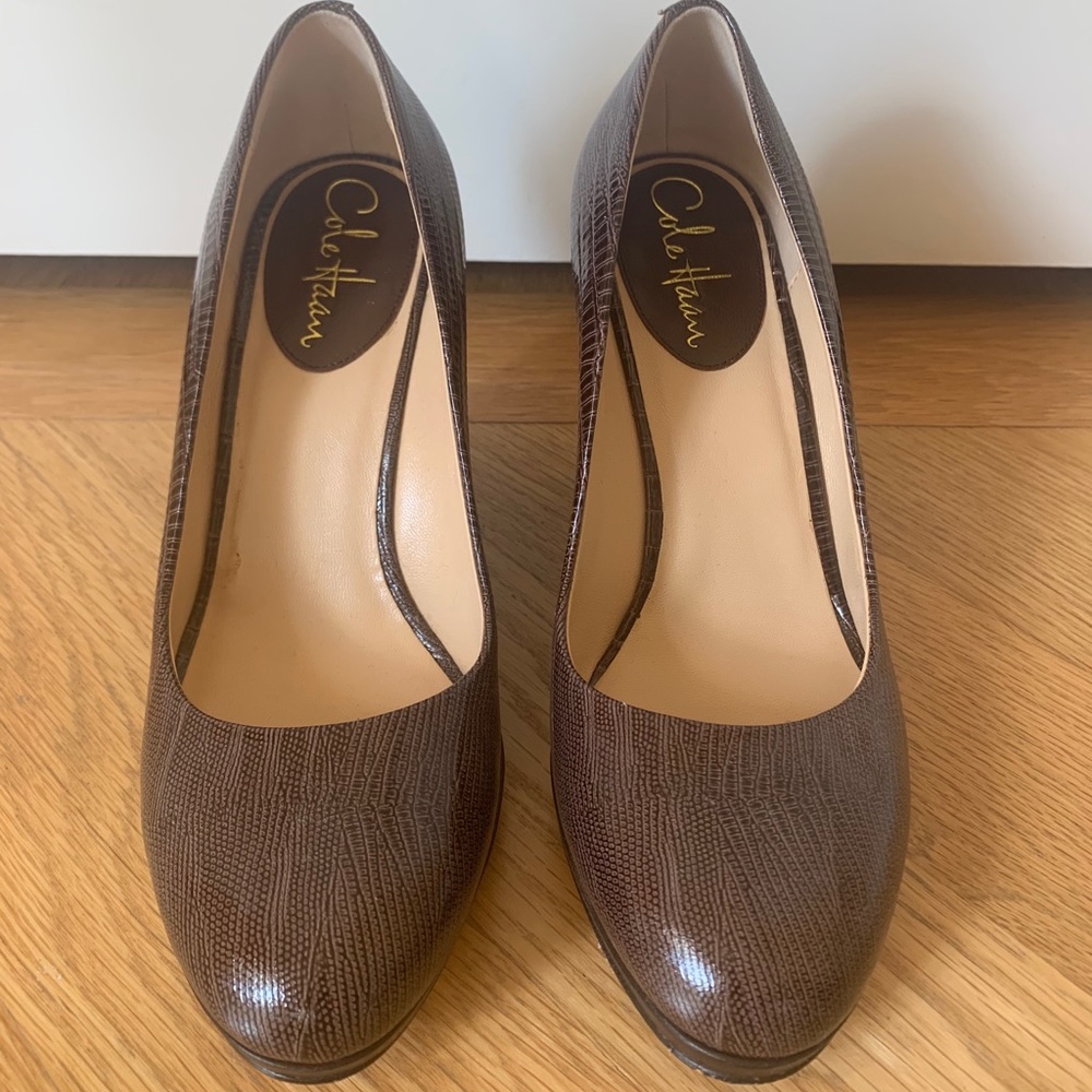 Cole Haan Chocolate colored Wedge